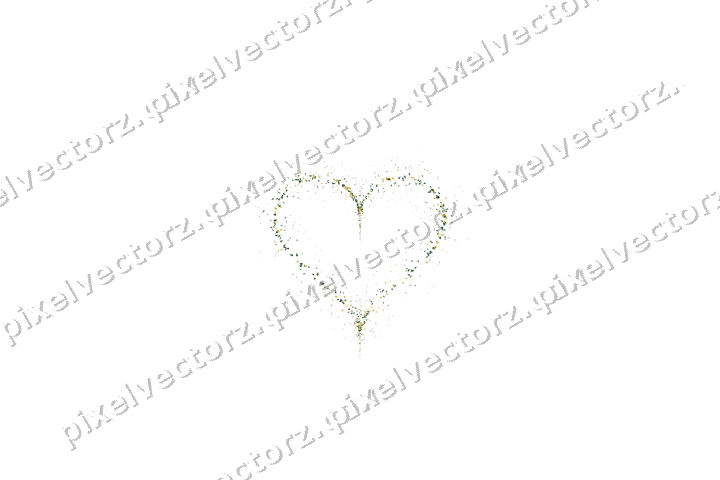 Nahtloses Glitzerherz aus Weihnachtsbäumen auf transparentem Grund