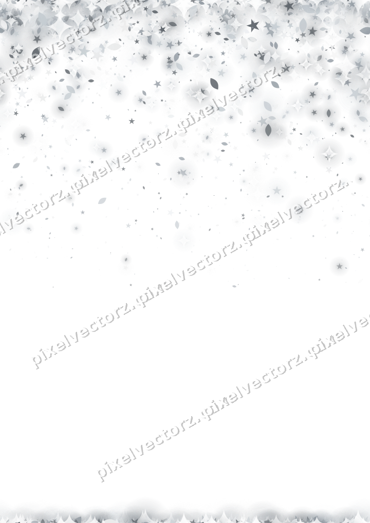 Nahtloser Glitzerregen aus Sternen und Tropfen auf transparentem Grund