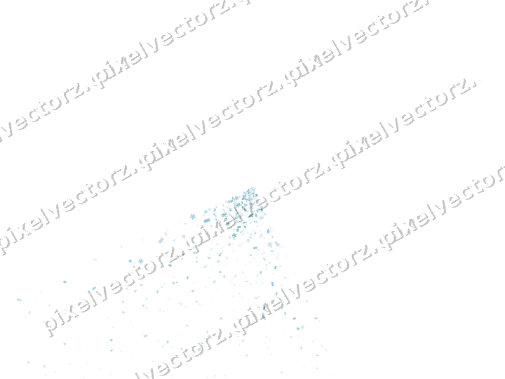 Nahtloser Glitzerfächer aus Blüten und Tropfen auf transparentem Grund