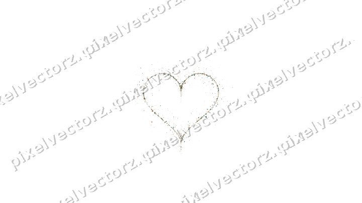 Nahtloses Glitzerherz aus Punkten und Rauten auf transparentem Grund