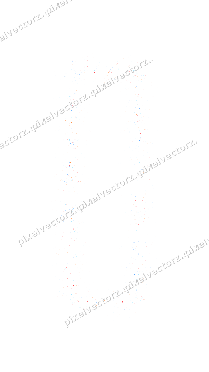 Nahtloser Glitzerrahmen aus Herzen in Blau auf transparentem Grund