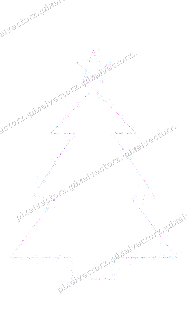 Nahtloser Glitzer-Weihnachtsbaum in Magenta auf transparentem Grund