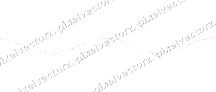 Nahtlose Glitzerwelle in Rosa und Türkis auf transparentem Grund