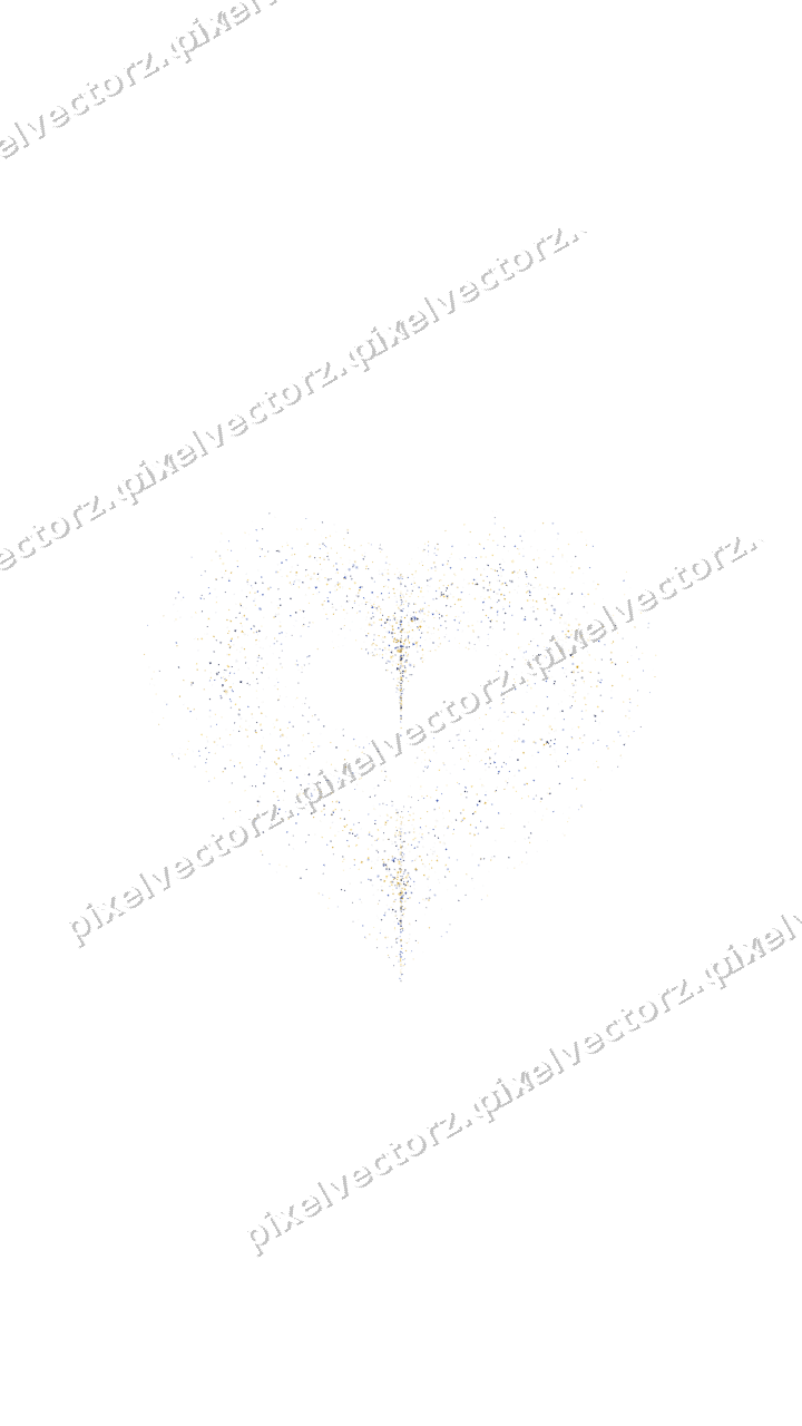 Nahtloses Glitzerherz aus Sternen und Funken auf transparentem Grund