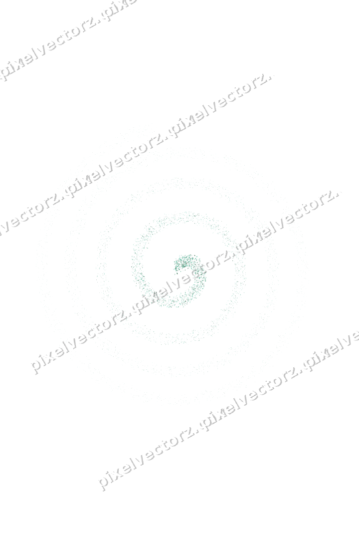 Nahtlose Glitzerspirale aus Sternen und Blüten auf transparentem Grund