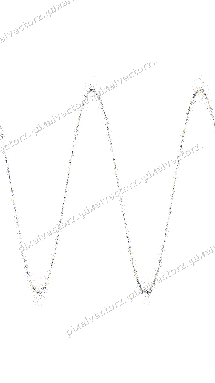 Nahtlose Glitzerwelle in Dunkelblau auf transparentem Grund