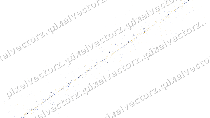 Nahtloses Glitzerband in Bernstein und Blau auf transparentem Grund