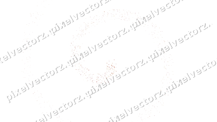 Nahtlose Glitzerspirale aus Sternen und Herzen auf transparentem Grund