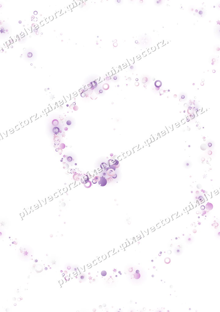 Nahtlose Glitzerspirale in Magenta und Violett auf transparentem Grund