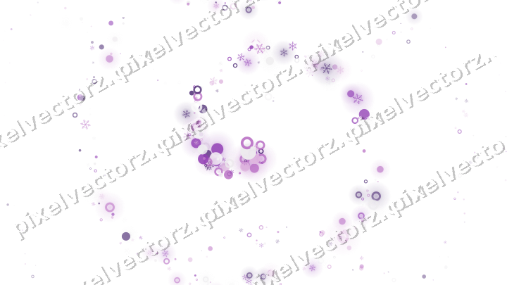 Nahtlose Glitzerspirale in Violett auf transparentem Grund