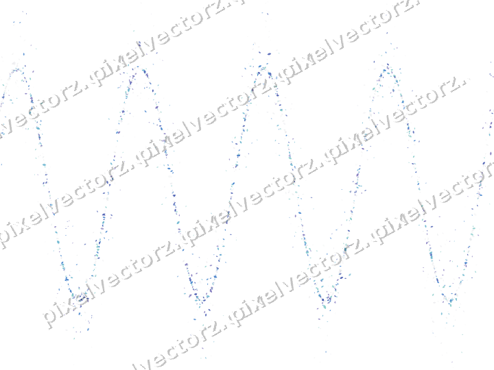 Nahtlose Glitzerwelle aus Tropfen in Blau auf transparentem Grund