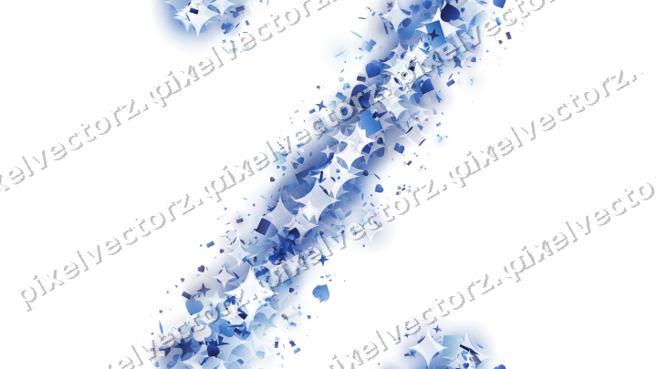 Nahtloses Glitzerband aus Sternen und Herzen auf transparentem Grund
