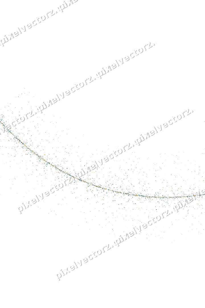 Nahtloser Glitzerbogen aus Funken und Konfetti auf transparentem Grund