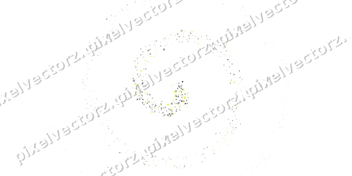 Nahtlose Glitzerspirale aus Herzen und Ringen auf transparentem Grund