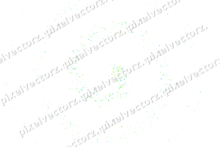 Nahtlose Glitzerspirale in Grün und Limette auf transparentem Grund
