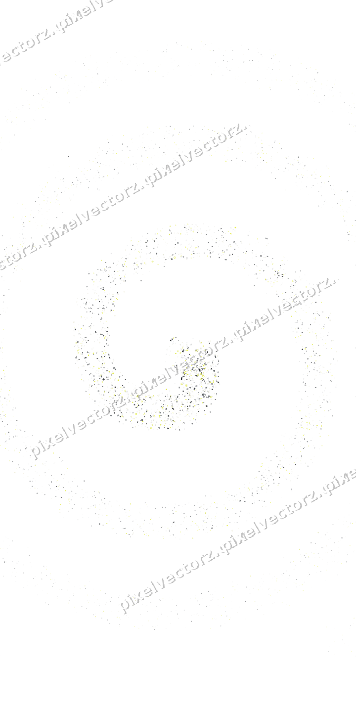 Nahtlose Glitzerspirale in Gelb und Grau auf transparentem Grund