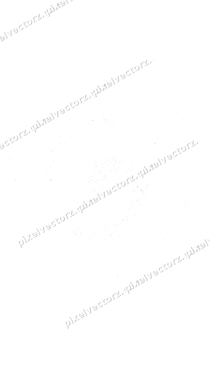 Nahtlose Glitzerspirale aus Funken und Blüten auf transparentem Grund