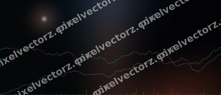 Leuchtender Neon Diagramm Hintergrund in Orange und Türkis