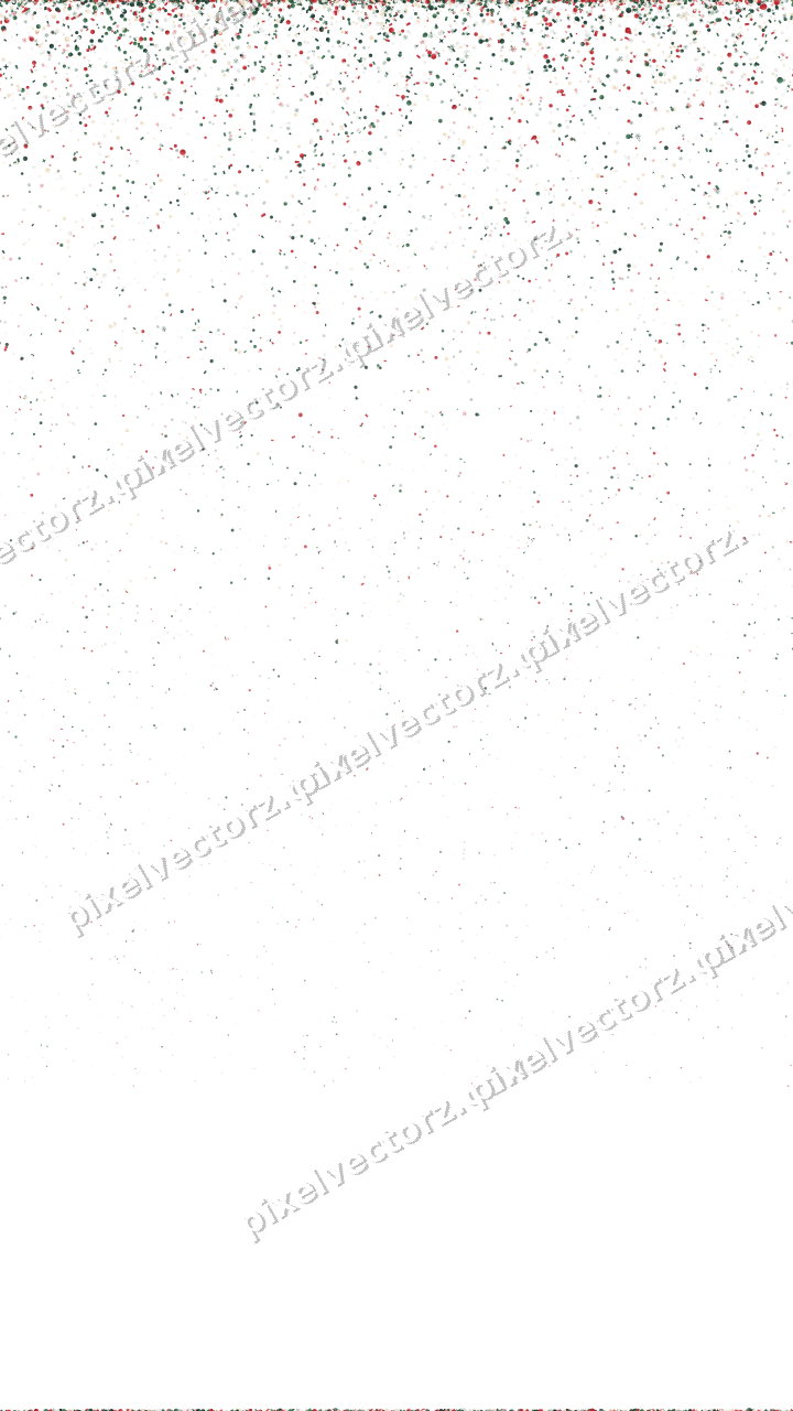 Nahtloser Glitzerregen in Dunkelgrün und Rot auf transparentem Grund