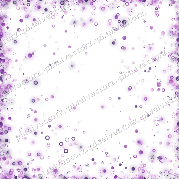 Nahtlose Glitzervignette in Violett auf transparentem Grund