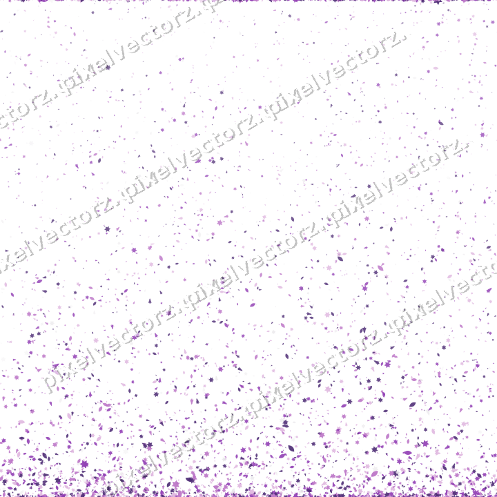 Nahtloser Glitzeraufstieg in Violett auf transparentem Grund