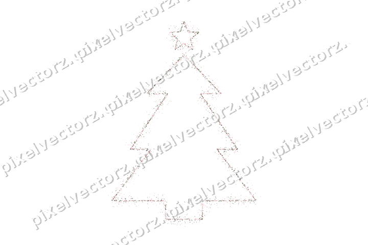 Nahtloser Glitzer-Weihnachtsbaum aus Sternen auf transparentem Grund