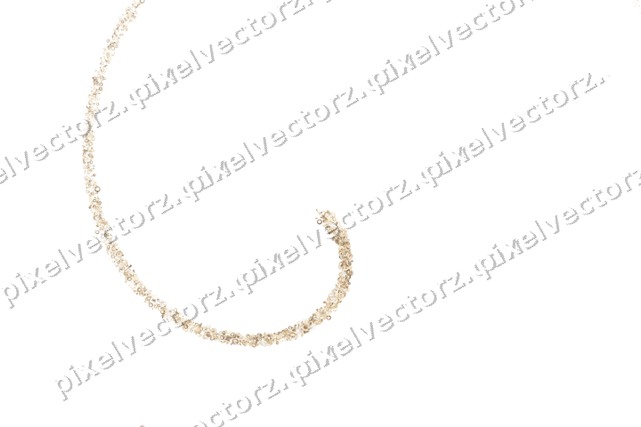 Nahtlose Glitzerspirale in Bernstein auf transparentem Grund
