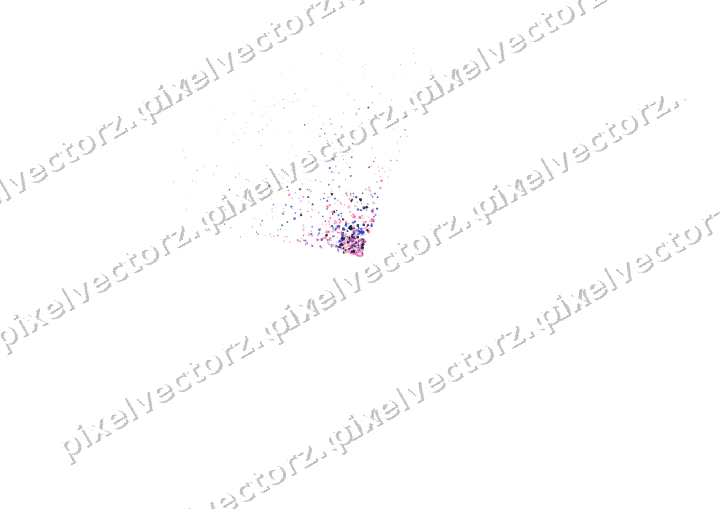 Nahtloser Glitzerfächer aus Sternen und Herzen auf transparentem Grund