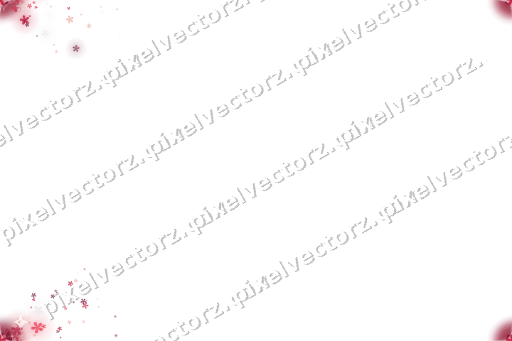 Nahtloser Glitzerfächer aus Blüten in Rosa auf transparentem Grund