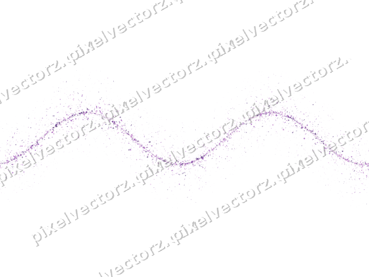 Nahtlose Glitzerwelle in Violett auf transparentem Grund