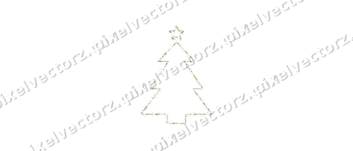 Nahtloser Glitzer-Weihnachtsbaum in Dunkelgrün auf transparentem Grund