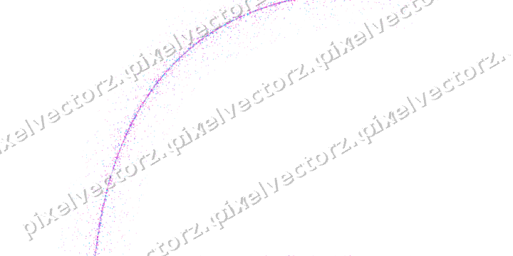 Nahtloser Glitzerbogen in Magenta und Violett auf transparentem Grund