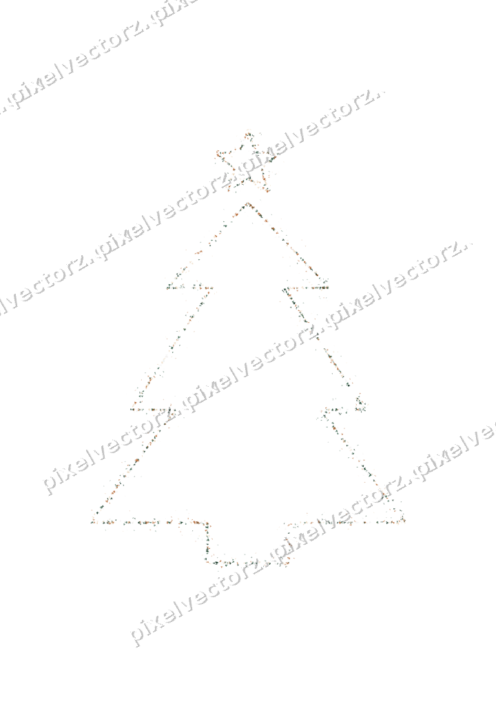 Nahtloser Glitzer-Weihnachtsbaum in Dunkelgrün auf transparentem Grund