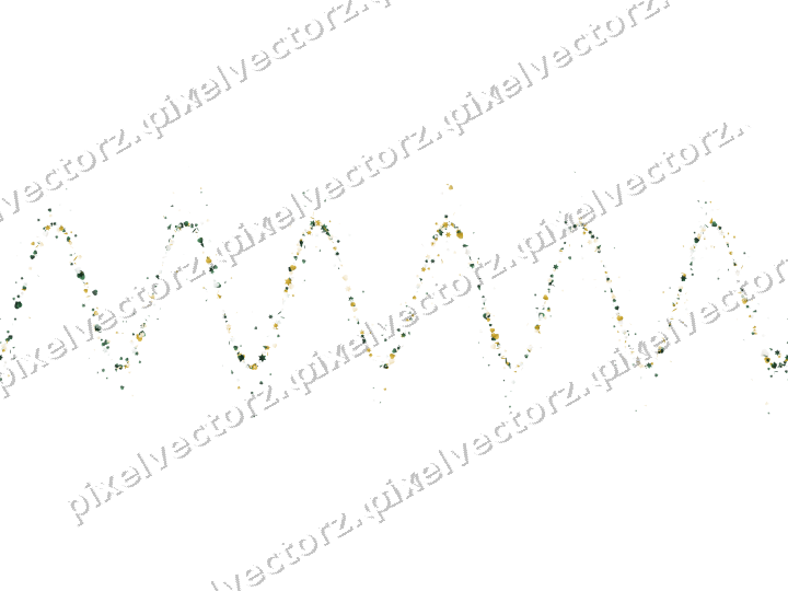 Nahtlose Glitzerwelle aus Sternen und Herzen auf transparentem Grund
