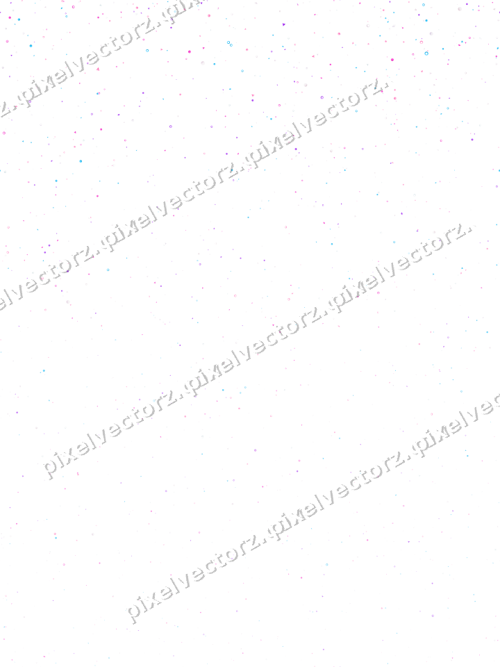 Nahtloser Glitzerregen aus Punkten und Ringen auf transparentem Grund