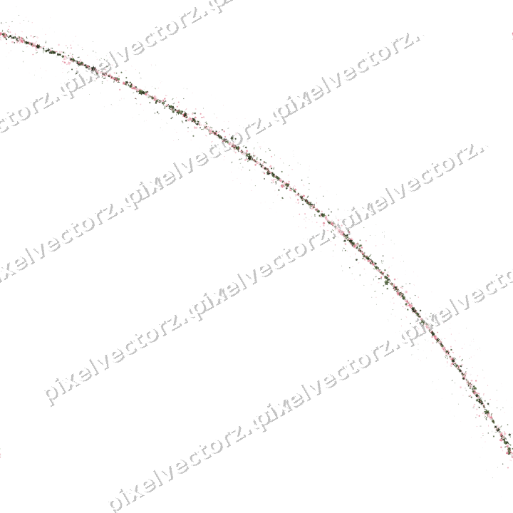 Nahtloser Glitzerbogen in Rosa auf transparentem Grund