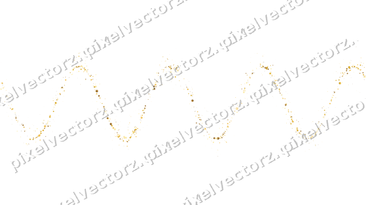 Nahtlose Glitzerwelle auf transparentem Grund