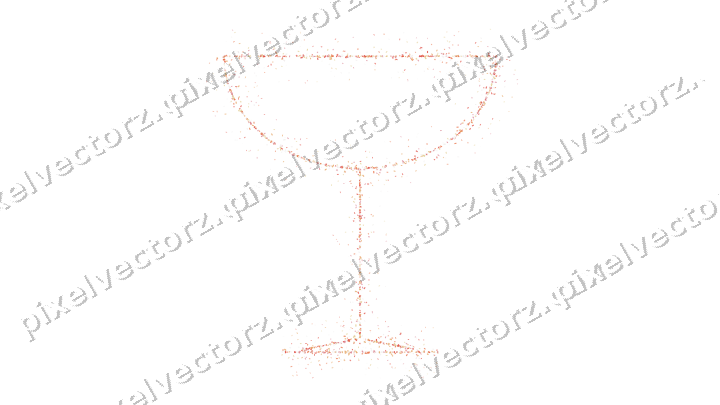 Nahtlose Glitzer-Sektschale in Rot und Orange auf transparentem Grund