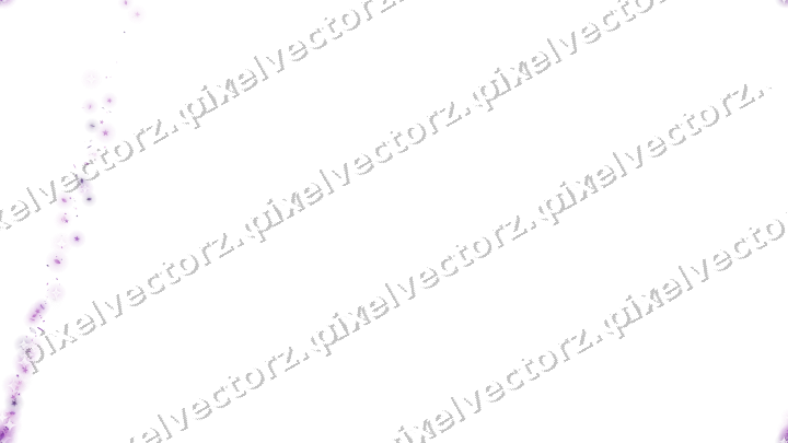 Nahtloser Sternenschweif in Violett auf transparentem Grund