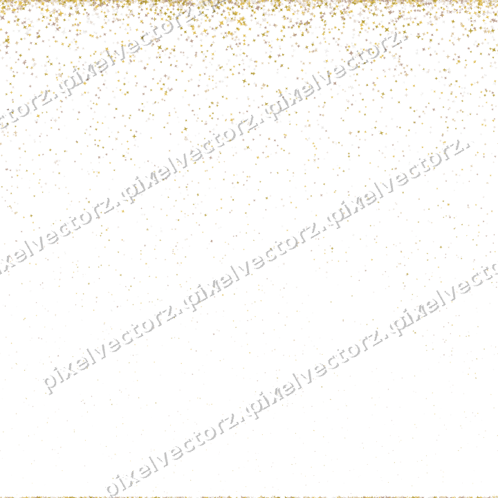 Nahtloser Glitzerregen aus Sternen und Funken auf transparentem Grund