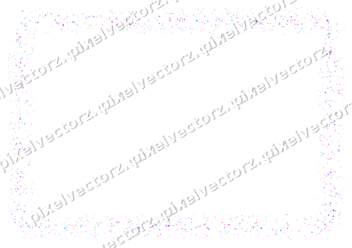 Nahtloser Glitzerrahmen in Magenta und Violett auf transparentem Grund