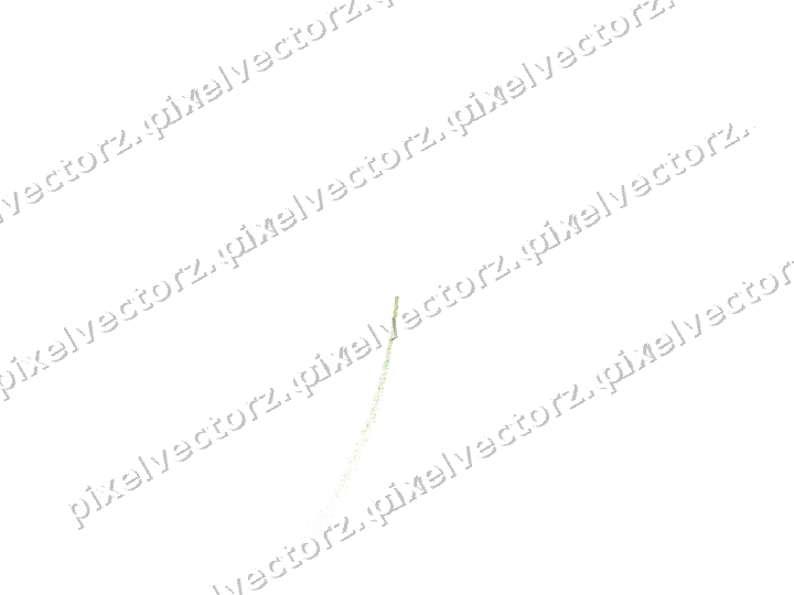 Nahtloser Sternenschweif in Limette und Gelb auf transparentem Grund