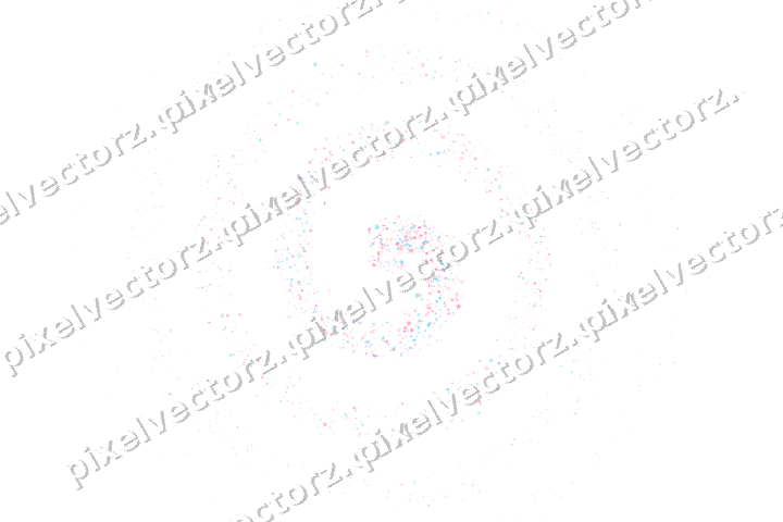 Nahtlose Glitzerspirale aus Funken und Blüten auf transparentem Grund