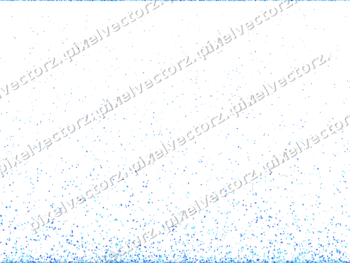 Nahtloser Glitzeraufstieg in Türkis und Blau auf transparentem Grund