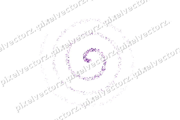 Nahtlose Glitzerspirale aus Herzen und Rauten auf transparentem Grund
