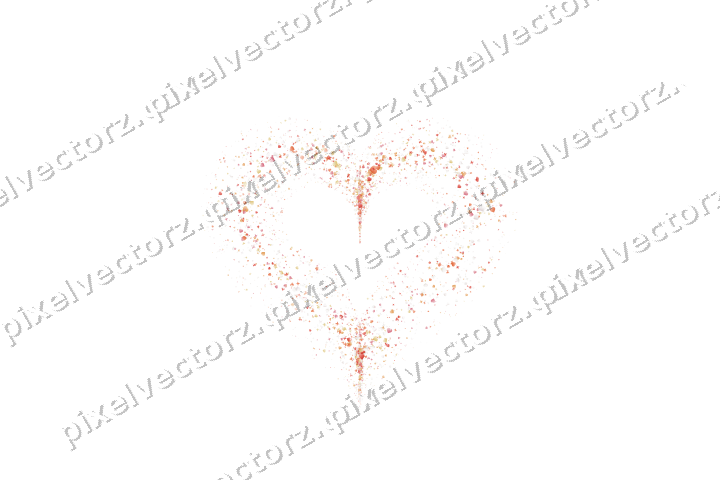 Nahtloses Glitzerherz aus Sternen und Herzen auf transparentem Grund
