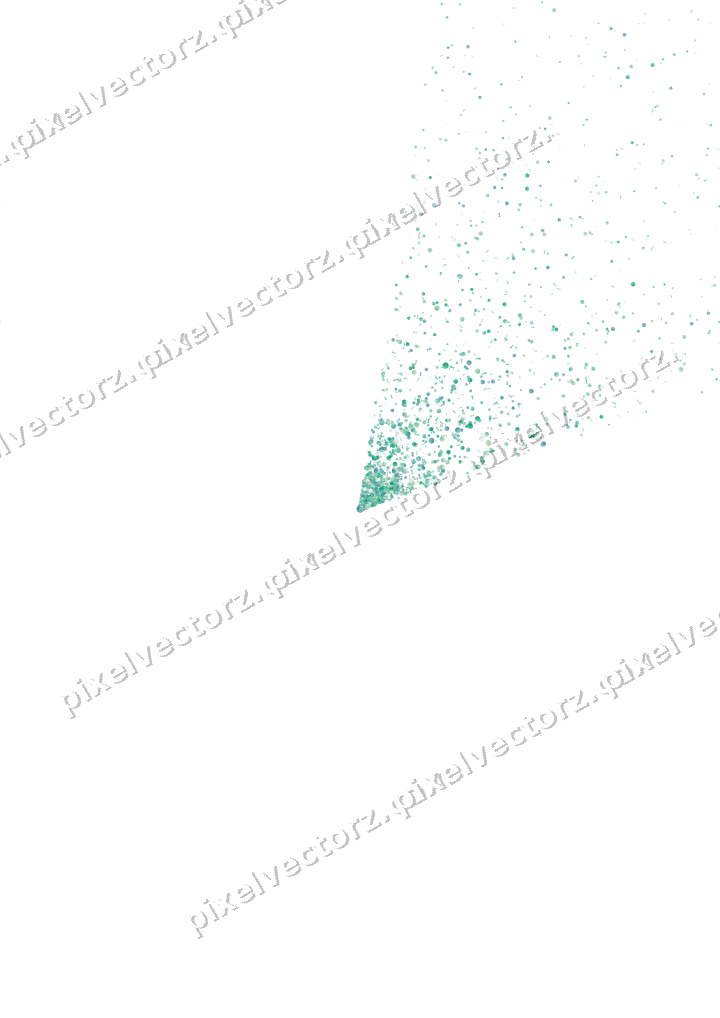 Nahtloser Glitzerfächer in Grün und Petrol auf transparentem Grund