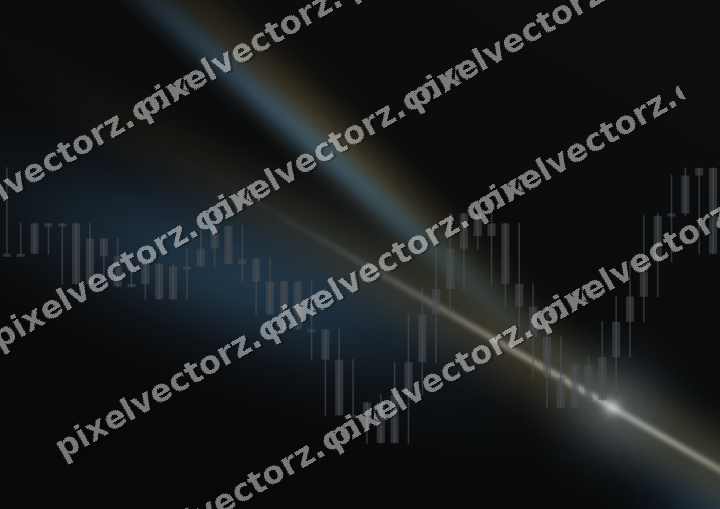 Leuchtender Neon Diagramm Hintergrund in Blau und Bernstein