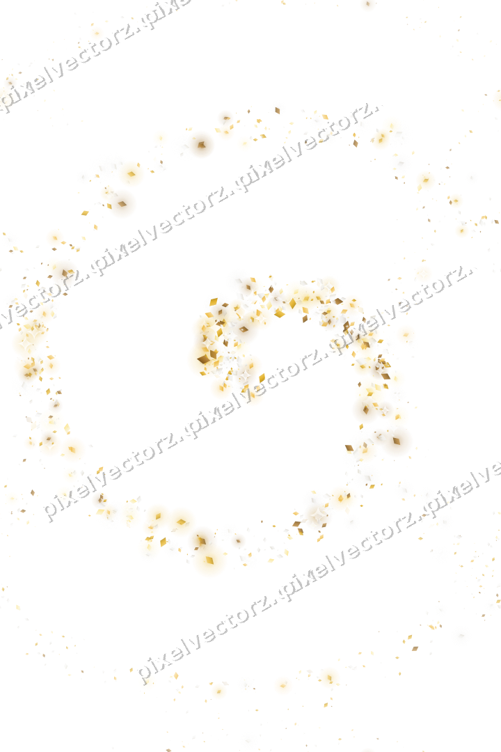 Nahtlose Glitzerspirale aus Rauten auf transparentem Grund