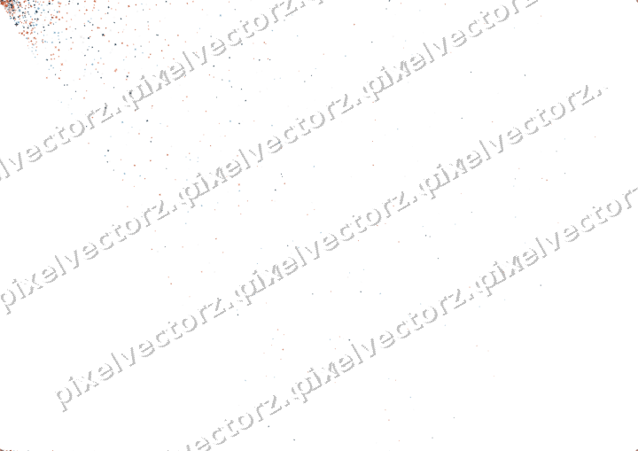 Nahtloser Glitzerfächer aus Funken in Orange auf transparentem Grund